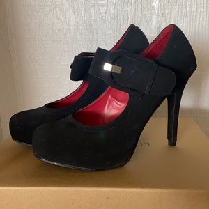 Black/Red Platform Heels